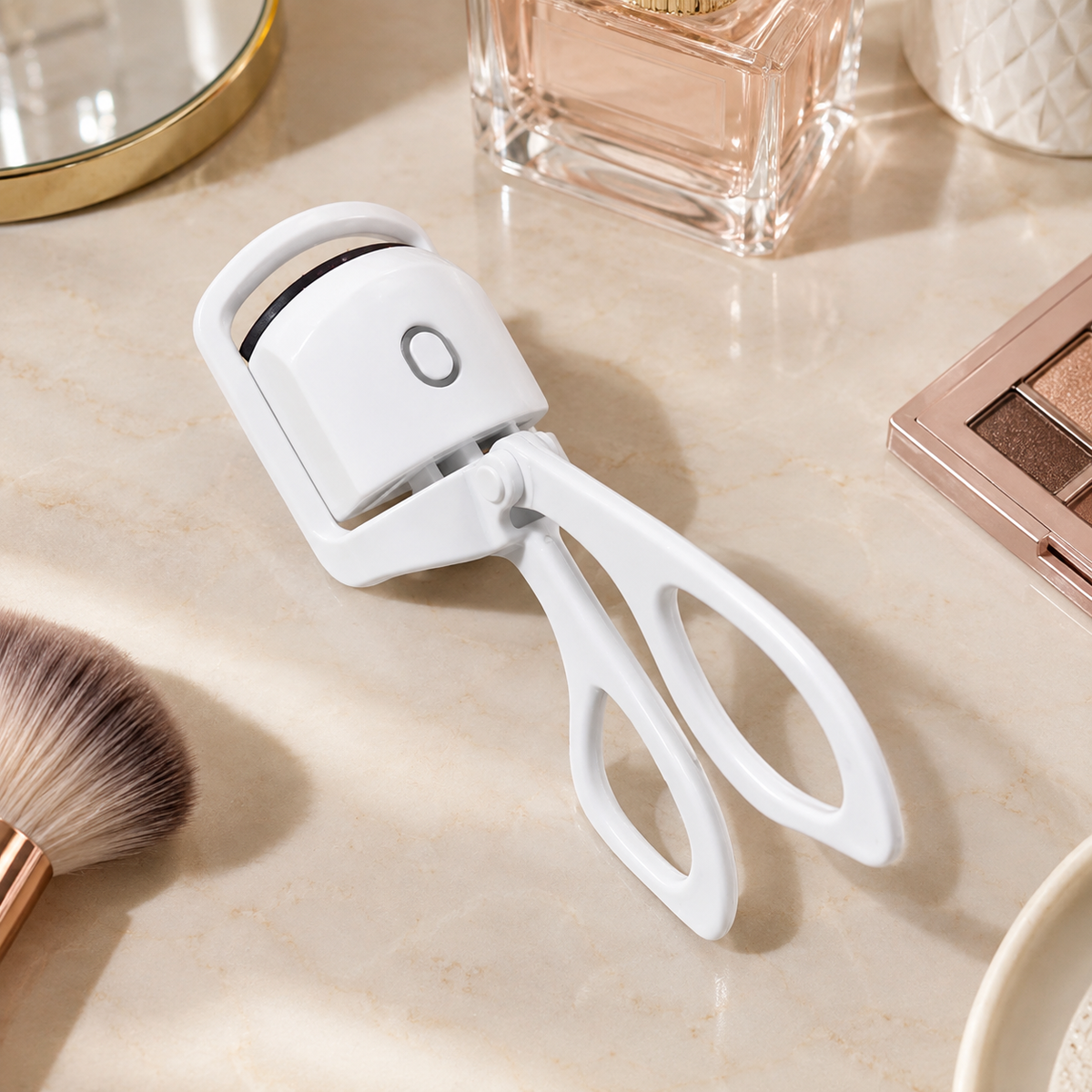 🔥 Heated Eyelash Curler | Gentle Heat Styling | Long-Lasting Lift