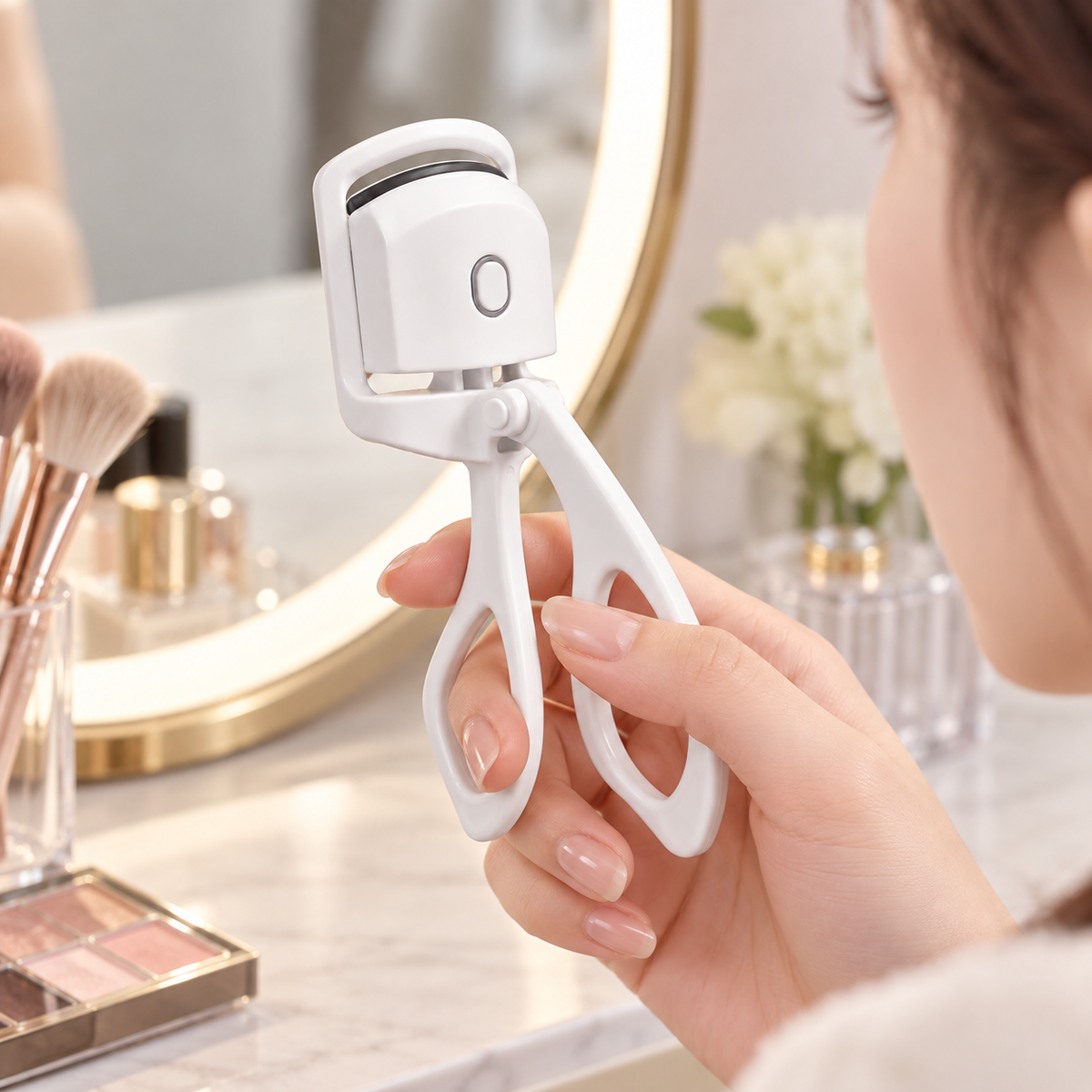 🔥 Heated Eyelash Curler | Gentle Heat Styling | Long-Lasting Lift