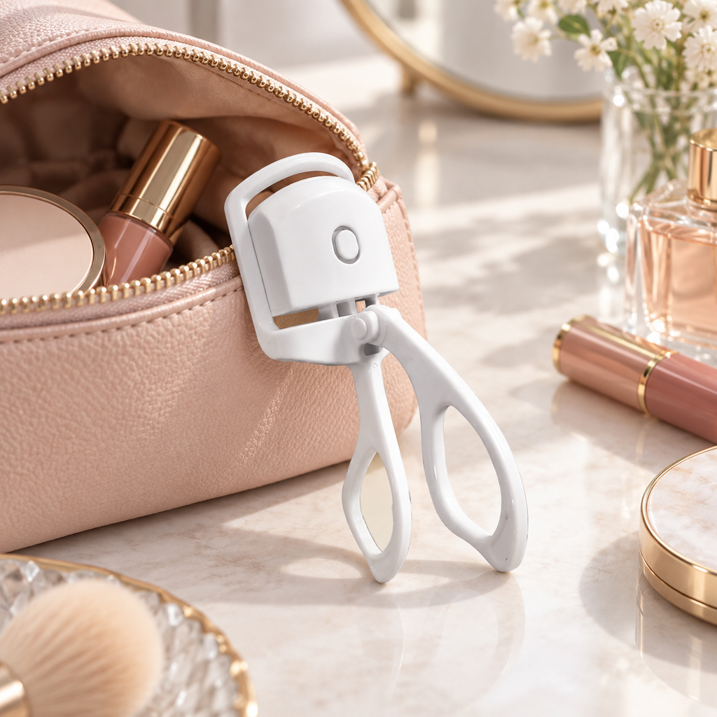 🔥 Heated Eyelash Curler | Gentle Heat Styling | Long-Lasting Lift