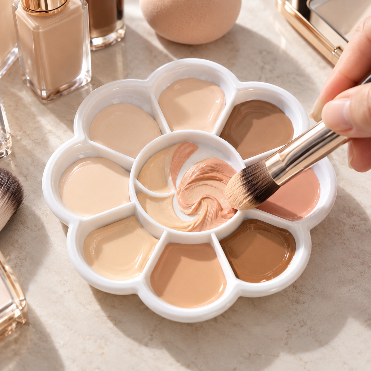 🎨 Color Corrector | Multi-Shade Concealing Palette | Balanced Flawless Look