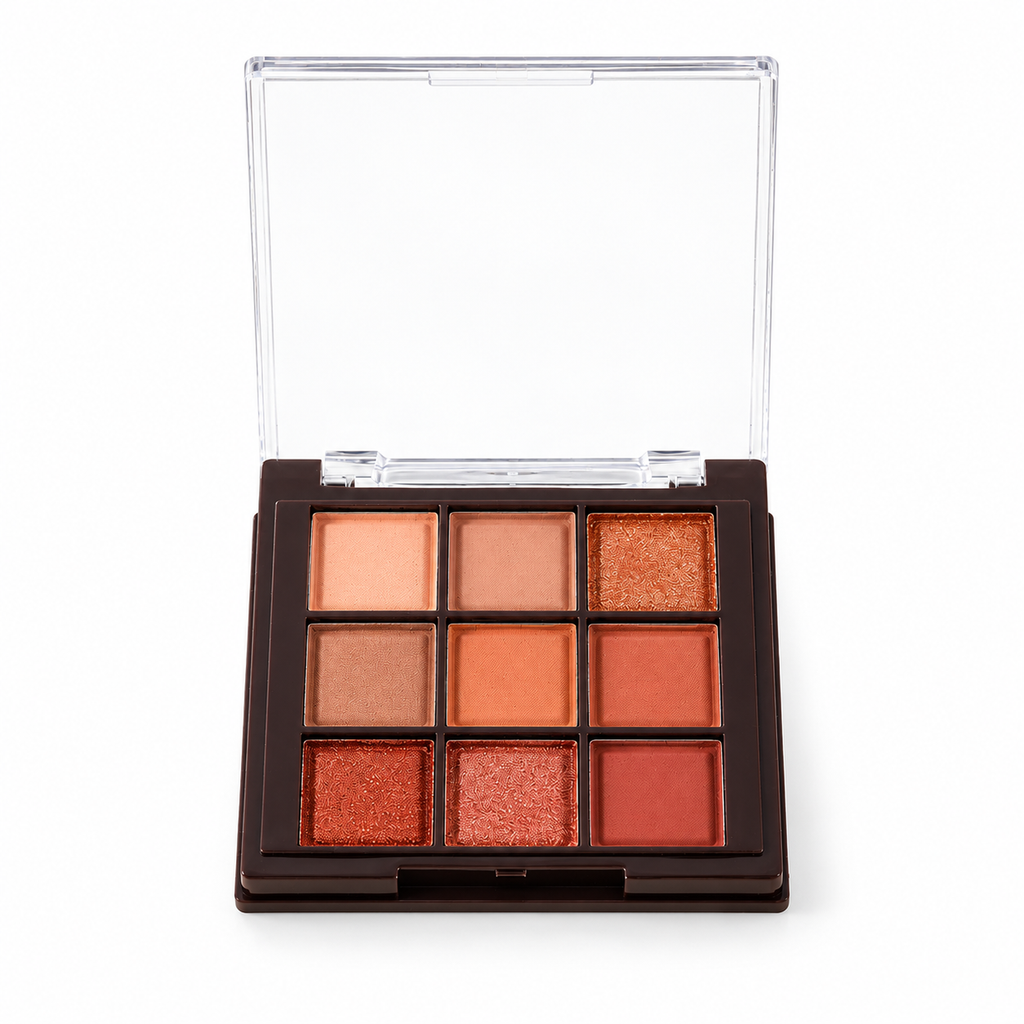 🎨 Eye Makeup | 9-Color Warm-Tone Palette | Everyday Glam