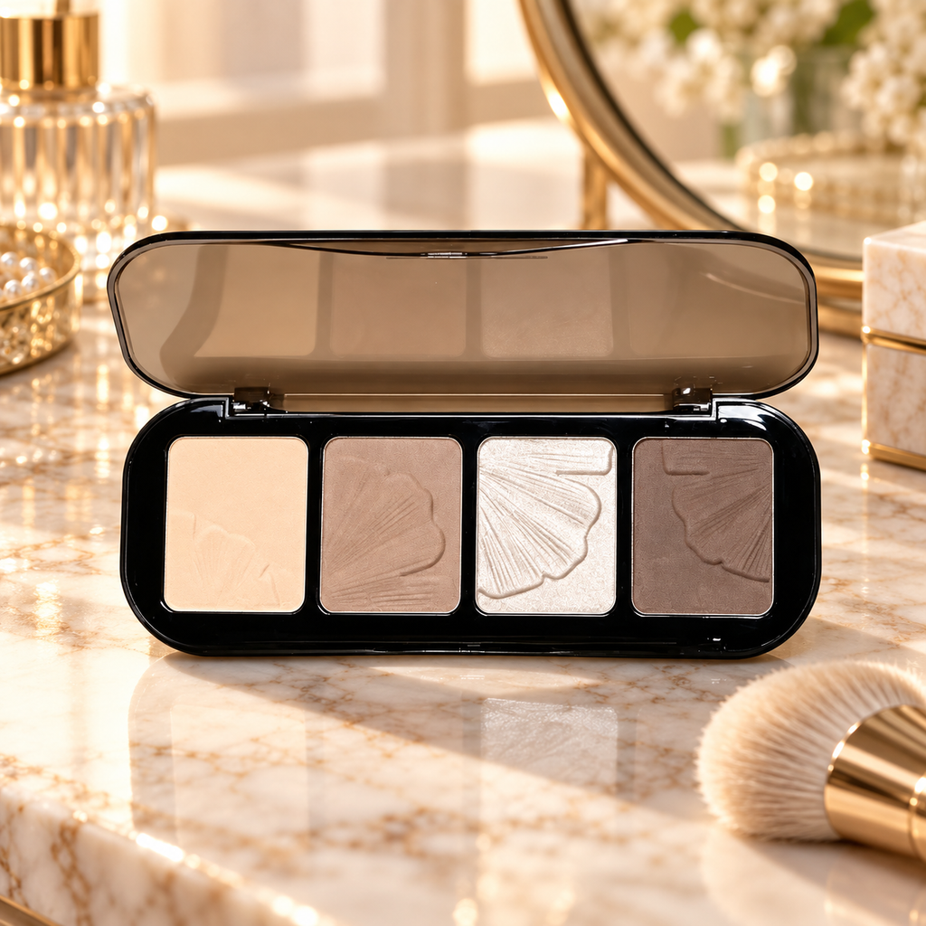 🤎 Face Contour | 4-Shade Sculpting Palette | Natural Defined Glow