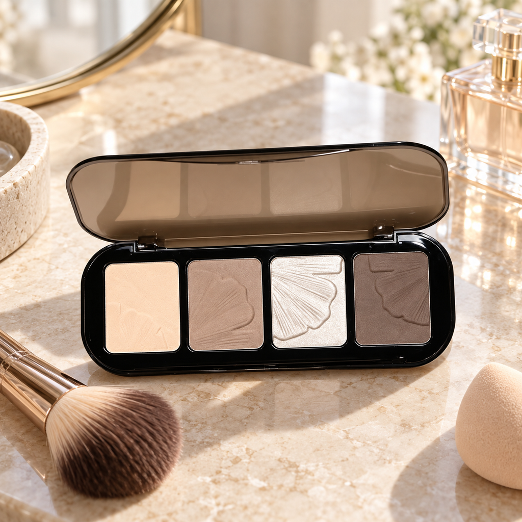 🤎 Face Contour | 4-Shade Sculpting Palette | Natural Defined Glow