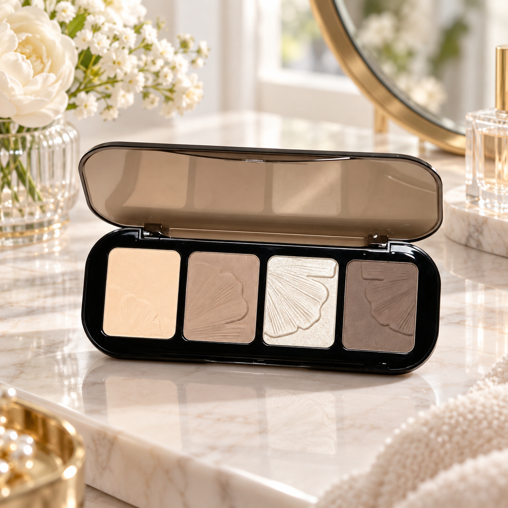 🤎 Face Contour | 4-Shade Sculpting Palette | Natural Defined Glow