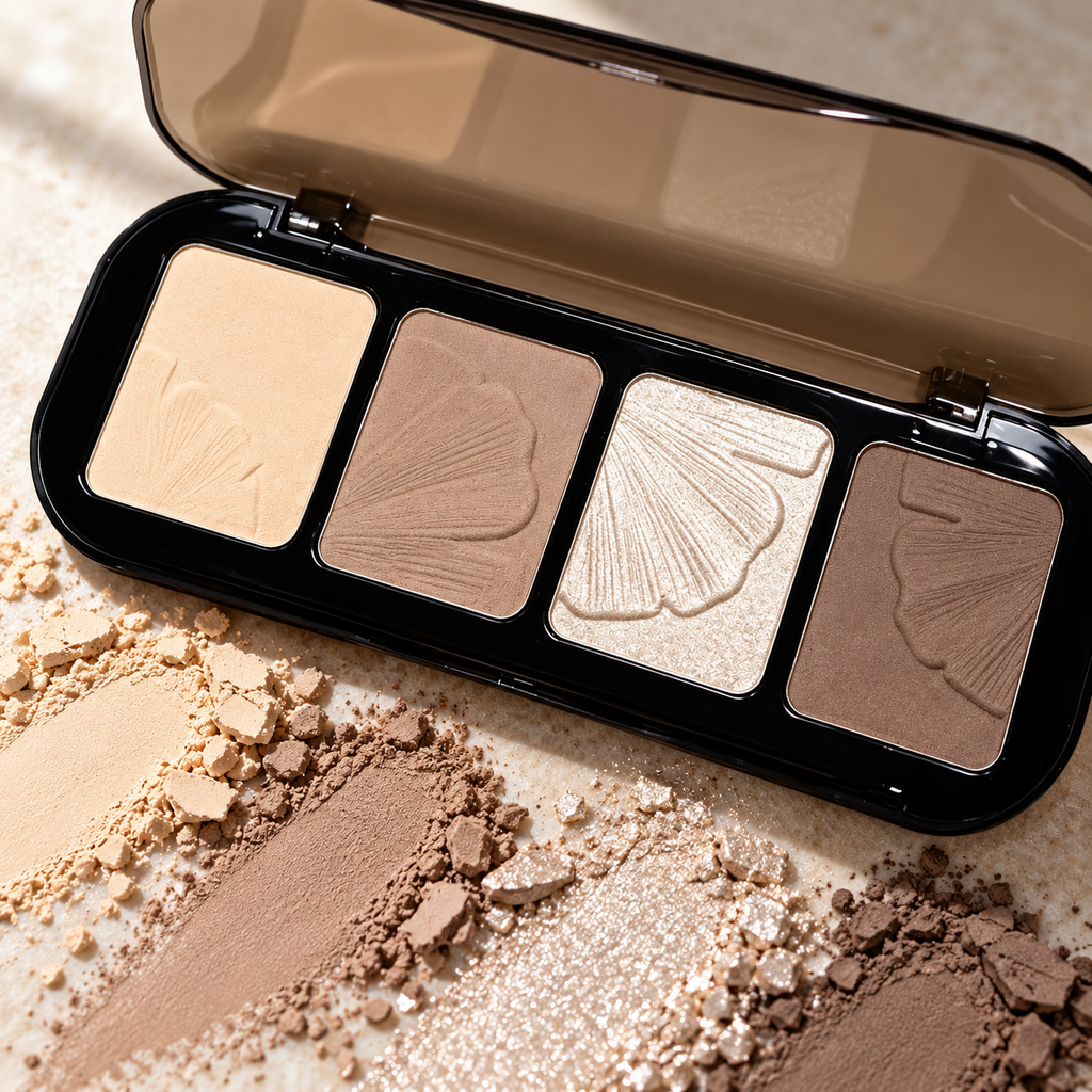 🤎 Face Contour | 4-Shade Sculpting Palette | Natural Defined Glow