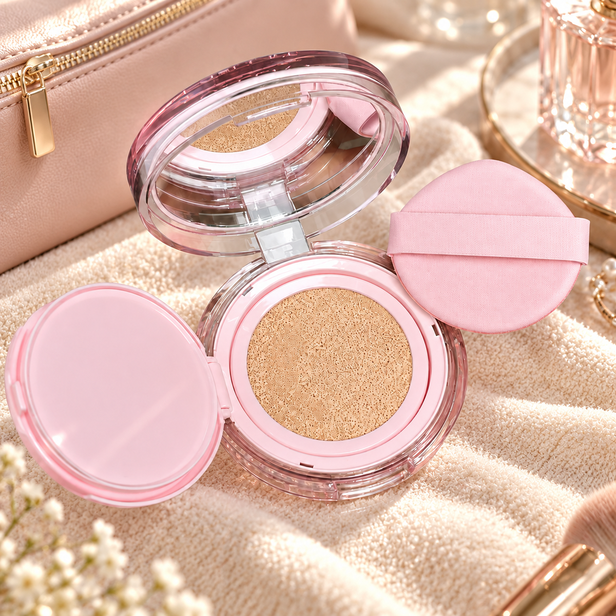 🌸 Cushion Foundation | Lightweight Buildable Coverage | Fresh Natural Finish