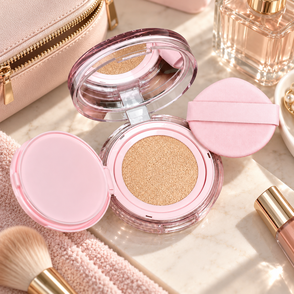 🌸 Cushion Foundation | Lightweight Buildable Coverage | Fresh Natural Finish