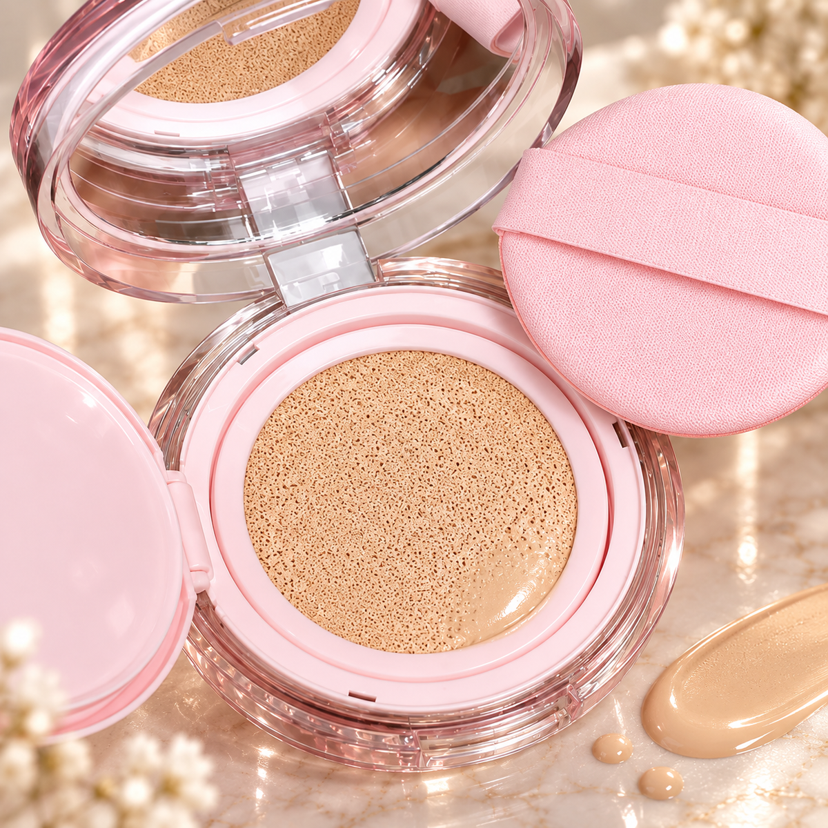🌸 Cushion Foundation | Lightweight Buildable Coverage | Fresh Natural Finish