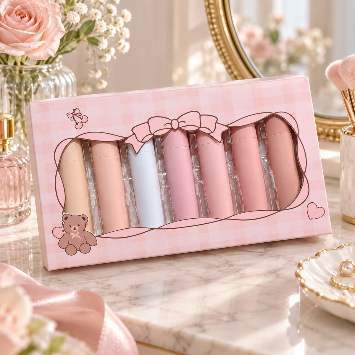 💗 Lip Gloss Set | Multi-Shade Color Collection | Glossy Everyday Finish