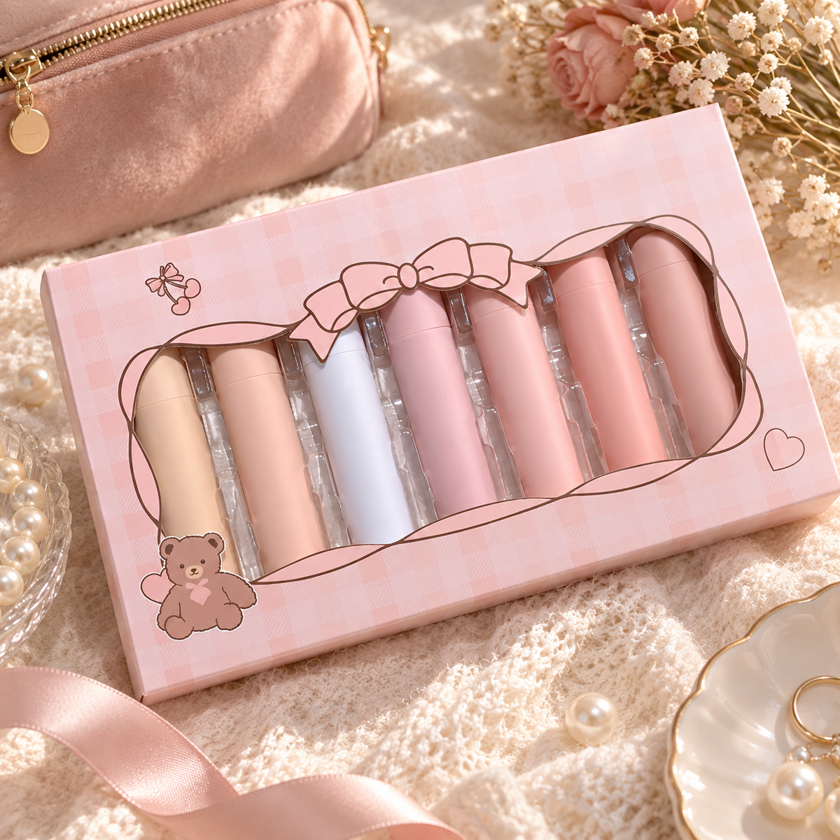 💗 Lip Gloss Set | Multi-Shade Color Collection | Glossy Everyday Finish