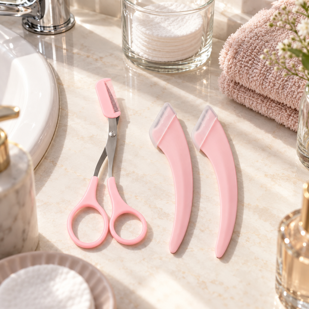 🌸 Eyebrow Styling Kit | Precision Trimming Tools | Clean Defined Brows