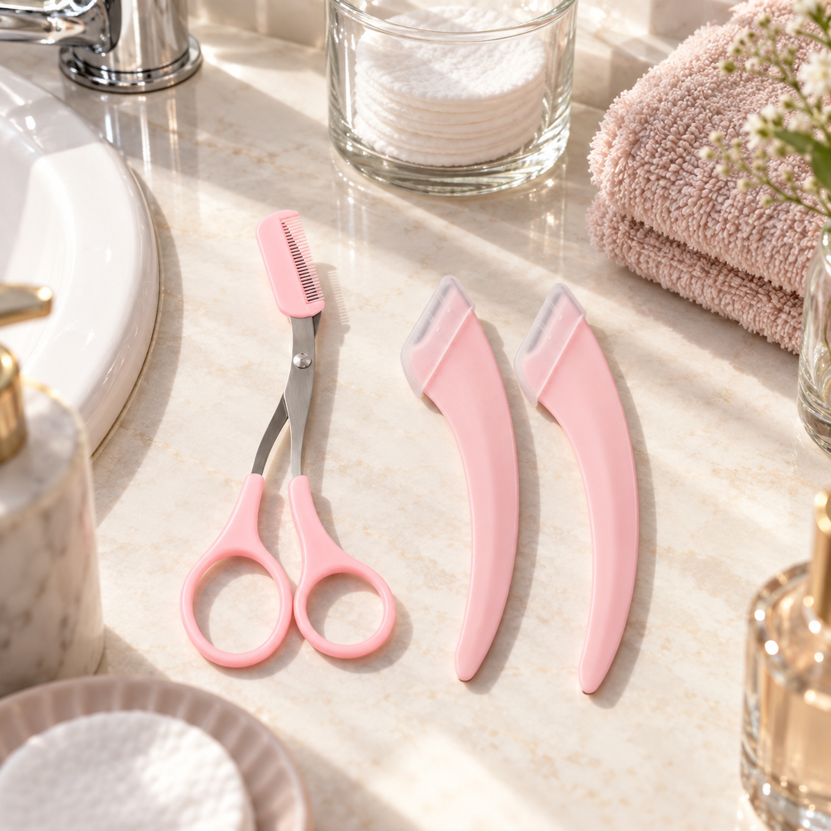 🌸 Eyebrow Styling Kit | Precision Trimming Tools | Clean Defined Brows
