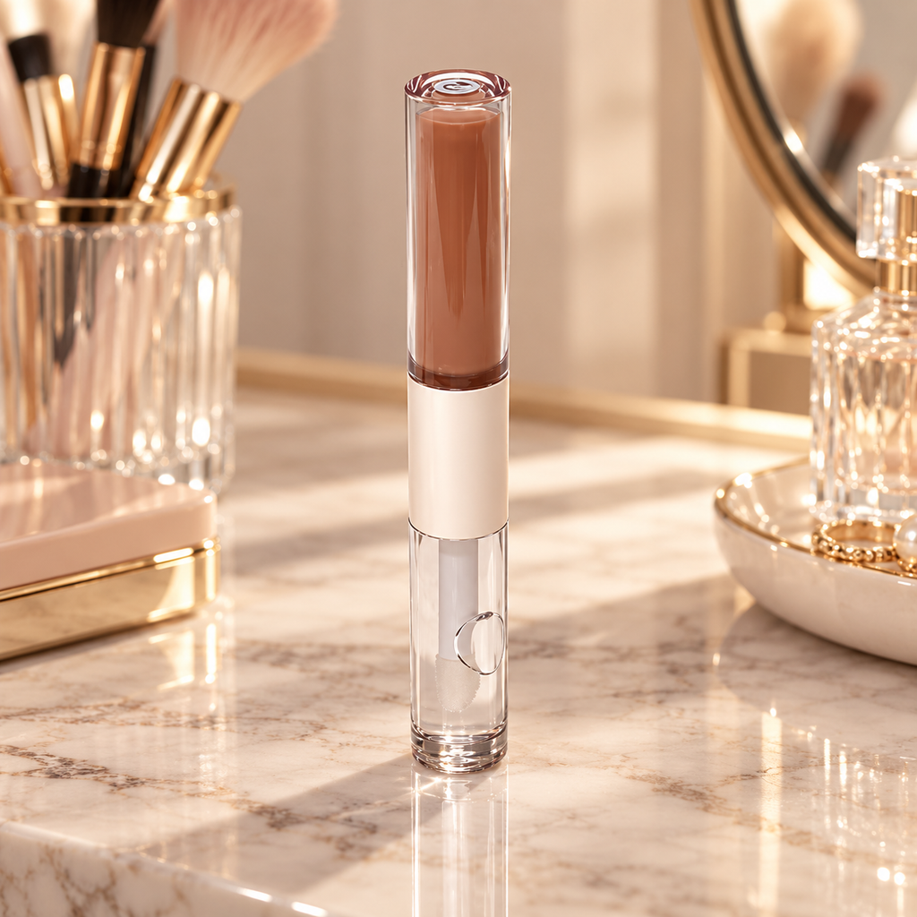 💄 Dual-Ended Lip Gloss | Two-in-One Lip Color | Glossy Polished Finish