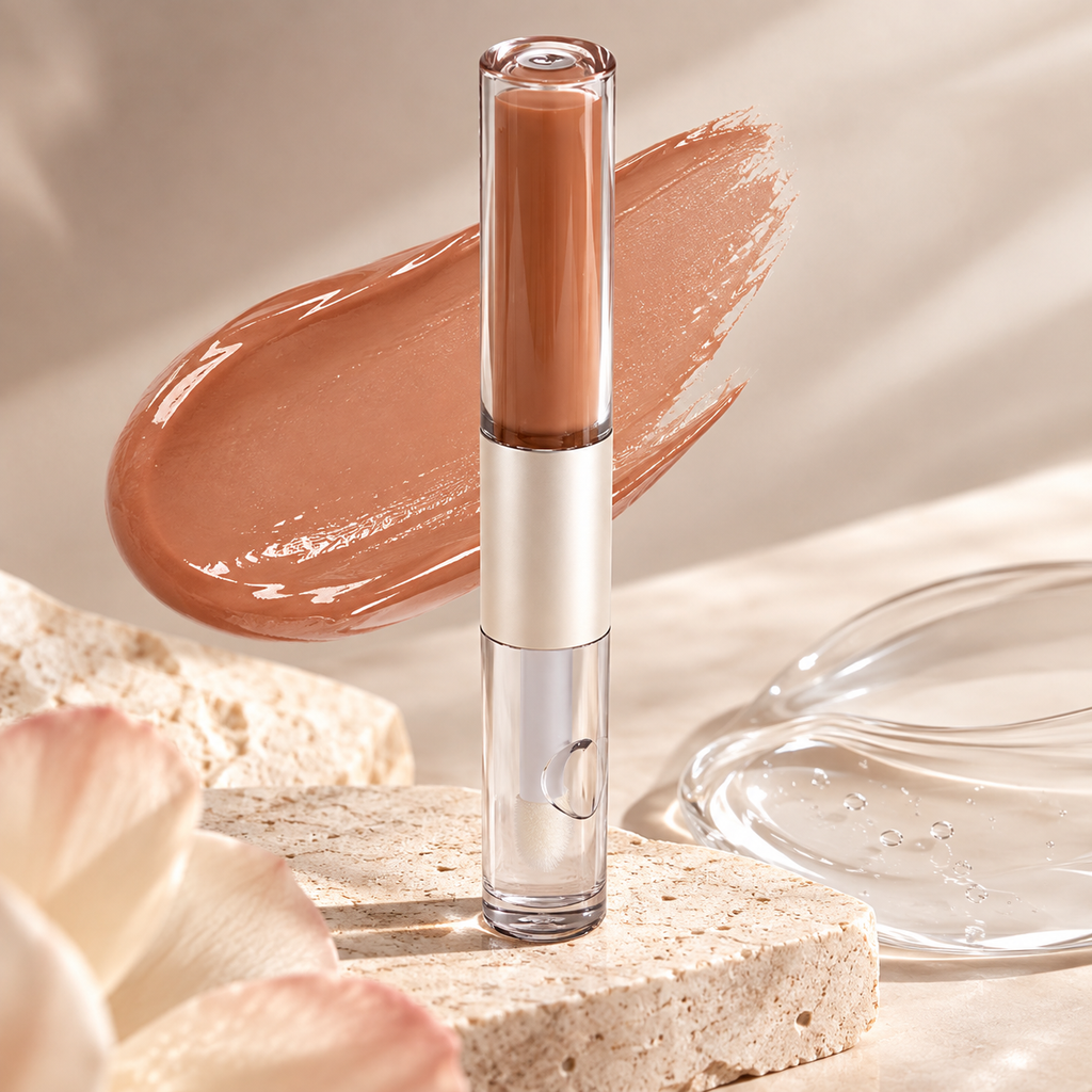 💄 Dual-Ended Lip Gloss | Two-in-One Lip Color | Glossy Polished Finish
