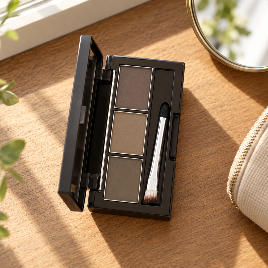 🤎 3-Shade Brow Powder | Blendable Matte Formula | Soft Defined Brows