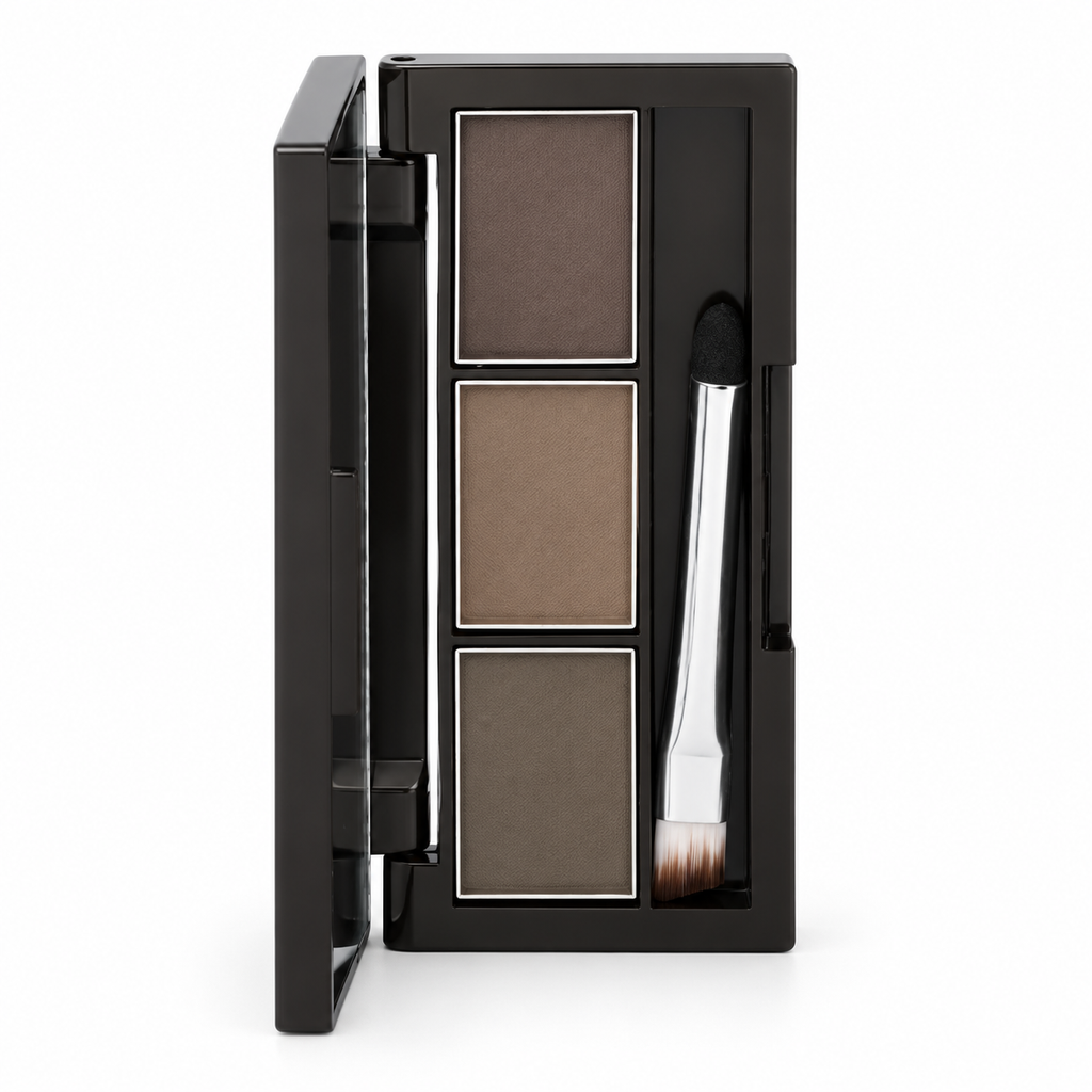 🤎 3-Shade Brow Powder | Blendable Matte Formula | Soft Defined Brows