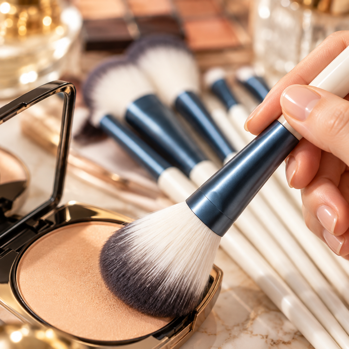 🖌️ Makeup Brush Set | Soft Dense Bristles | Complete Everyday Beauty Kit