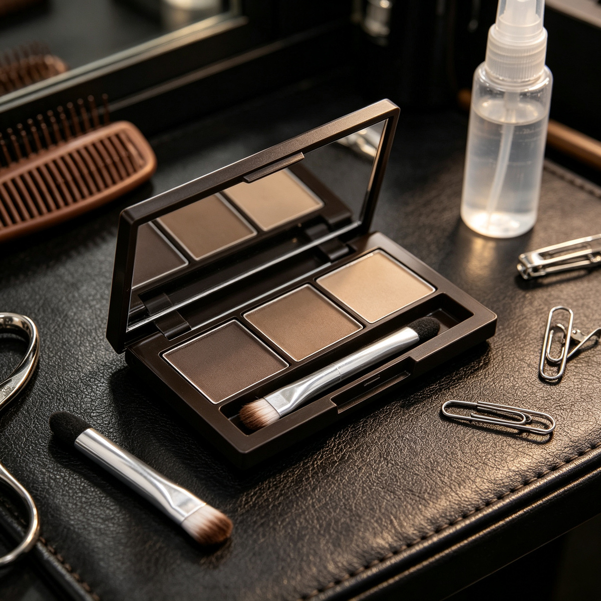 🤎 3-Shade Brow Powder | Blendable Matte Formula | Soft Defined Brows