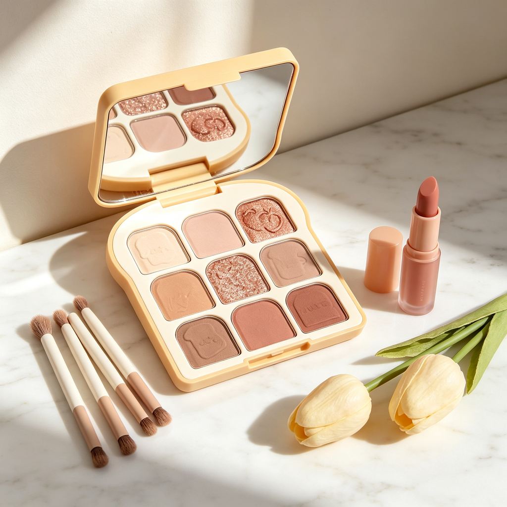 ✨ 9-Shade Eyeshadow Palette | Matte & Shimmer Tones | Soft Glam Looks
